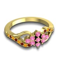 Simple Pave Torana Ring