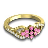 Simple Pave Torana Ring