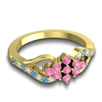 Simple Pave Torana Ring