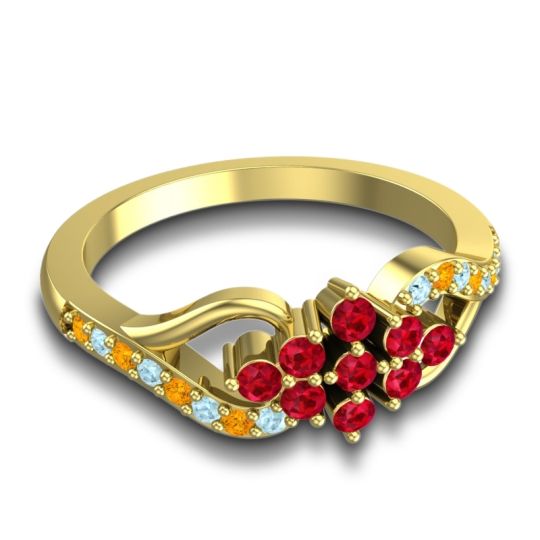 Simple Pave Torana Ring