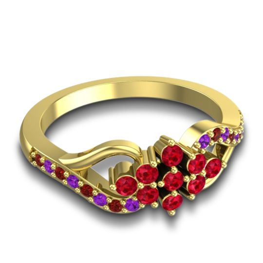 Simple Pave Torana Ring