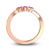 Simple Pave Torana Ring