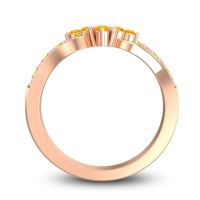 Simple Pave Torana Ring