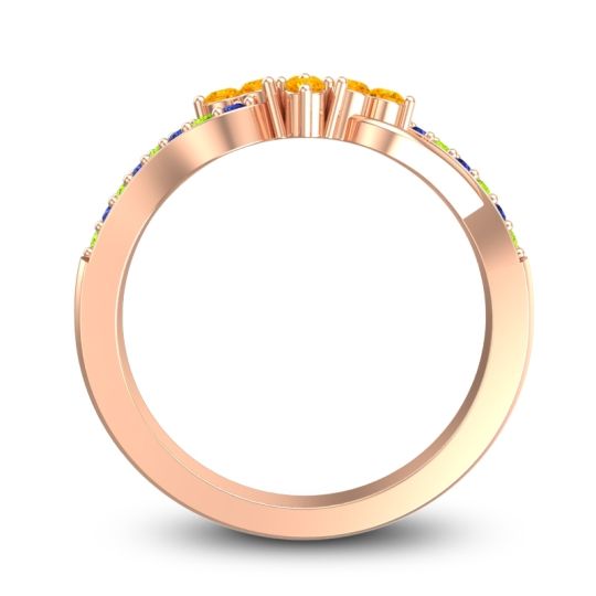 Simple Pave Torana Ring