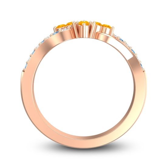 Simple Pave Torana Ring