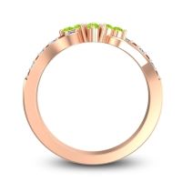 Simple Pave Torana Ring