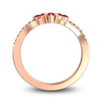 Simple Pave Torana Ring