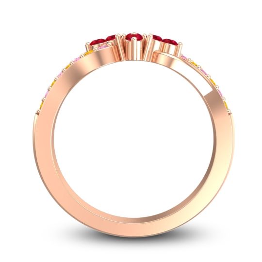 Simple Pave Torana Ring