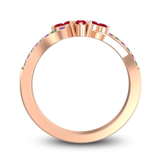 Simple Pave Torana Ring