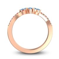 Simple Pave Torana Ring