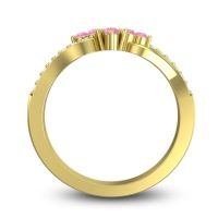 Simple Pave Torana Ring