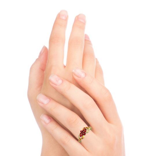 Simple Pave Torana Ring