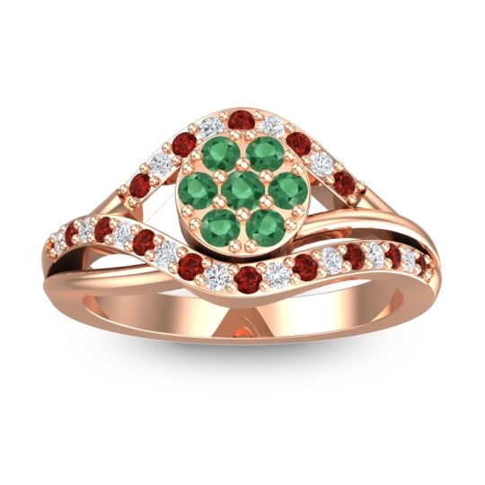 Statement Floral Pave Vitati Ring