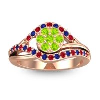 Statement Floral Pave Vitati Ring
