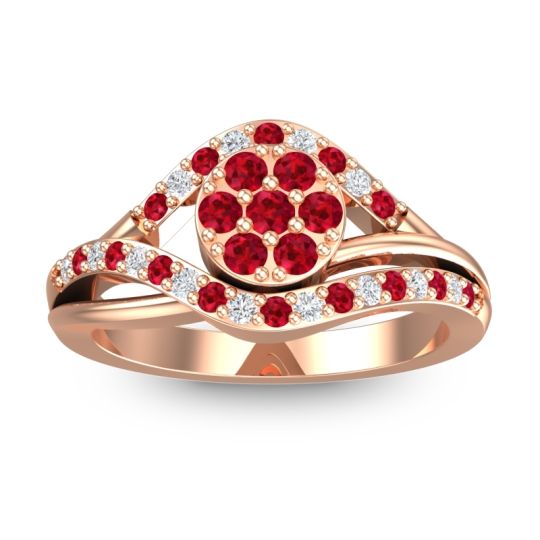 Statement Floral Pave Vitati Ring