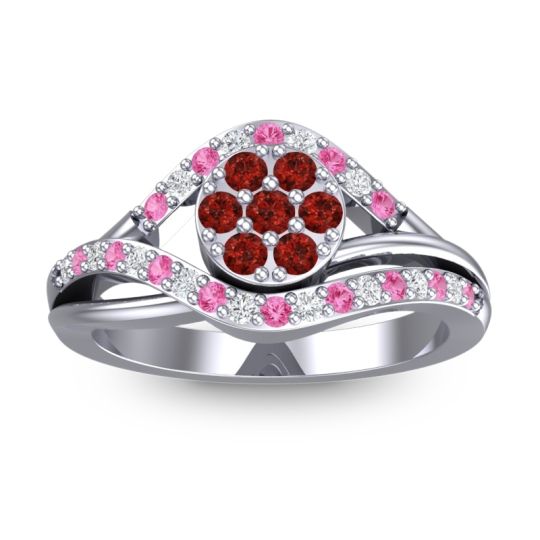 Statement Floral Pave Vitati Ring