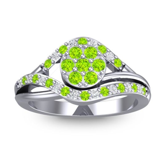 Statement Floral Pave Vitati Ring