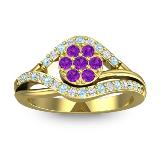 Statement Floral Pave Vitati Ring