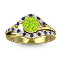 Statement Floral Pave Vitati Ring