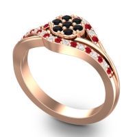 Statement Floral Pave Vitati Ring