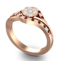 Statement Floral Pave Vitati Ring