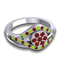 Statement Floral Pave Vitati Ring