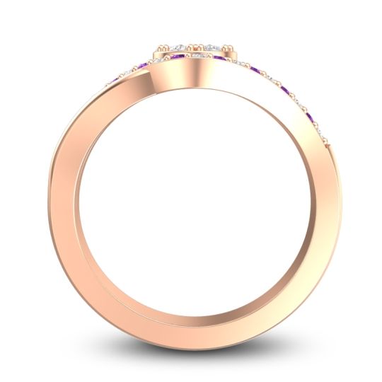 Statement Floral Pave Vitati Ring