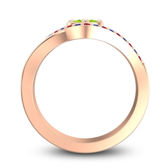 Statement Floral Pave Vitati Ring