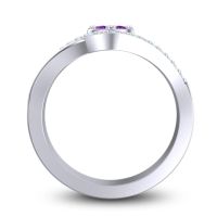 Statement Floral Pave Vitati Ring