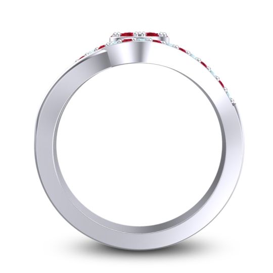 Statement Floral Pave Vitati Ring