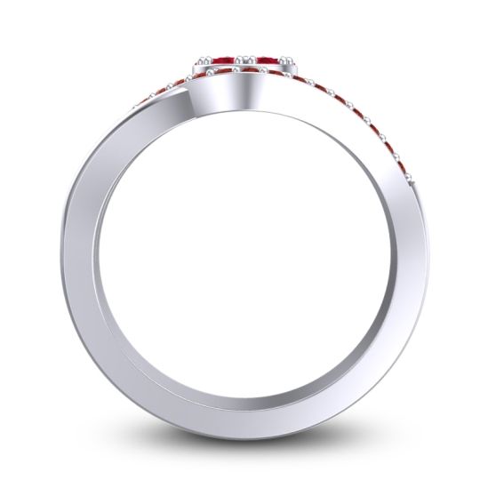 Statement Floral Pave Vitati Ring