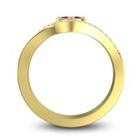 Statement Floral Pave Vitati Ring