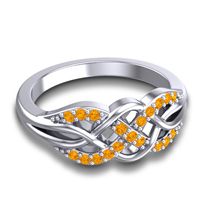 Simple Pave Sautri Ring