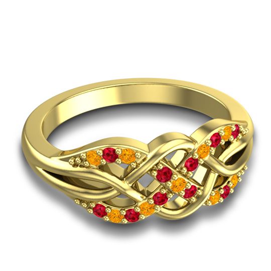 Simple Pave Sautri Ring
