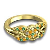 Simple Pave Sautri Ring