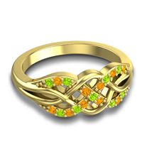 Simple Pave Sautri Ring