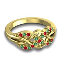 Simple Pave Sautri Ring