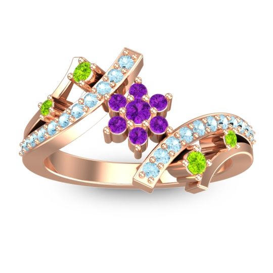 Simple Floral Pave Pippala Ring