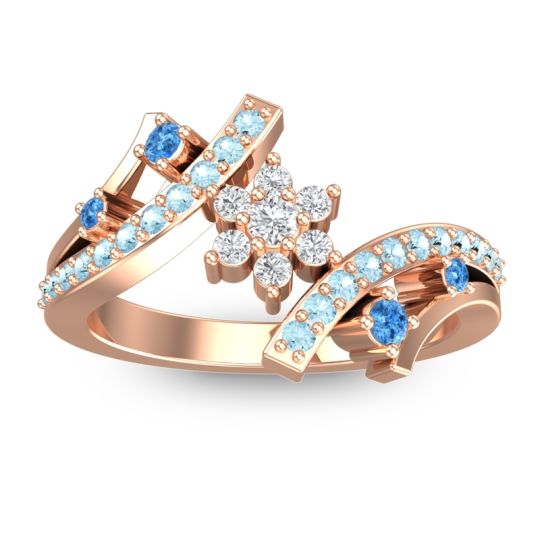 Simple Floral Pave Pippala Ring