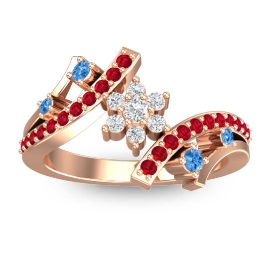 Simple Floral Pave Pippala Ring