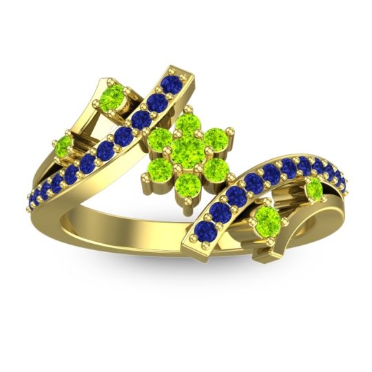 Simple Floral Pave Pippala Ring