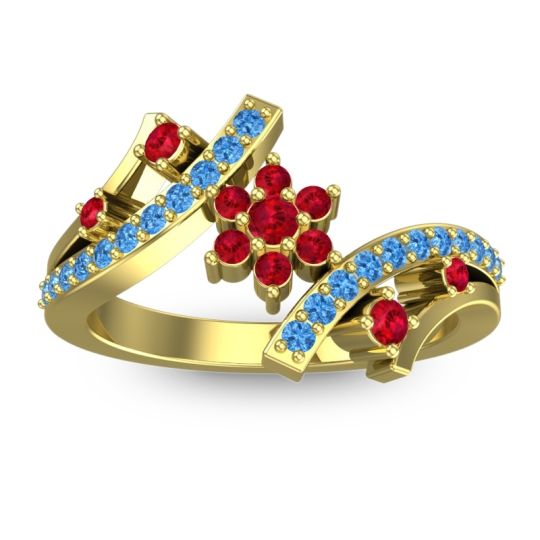 Simple Floral Pave Pippala Ring