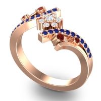 Simple Floral Pave Pippala Ring