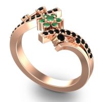 Simple Floral Pave Pippala Ring