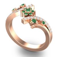 Simple Floral Pave Pippala Ring