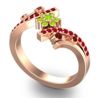 Simple Floral Pave Pippala Ring