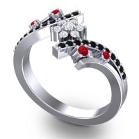 Simple Floral Pave Pippala Ring