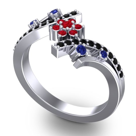 Simple Floral Pave Pippala Ring