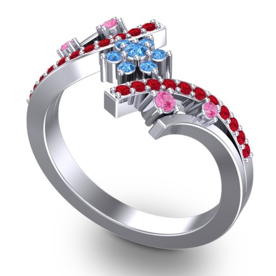 Simple Floral Pave Pippala Ring