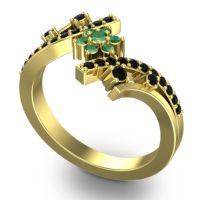 Simple Floral Pave Pippala Ring